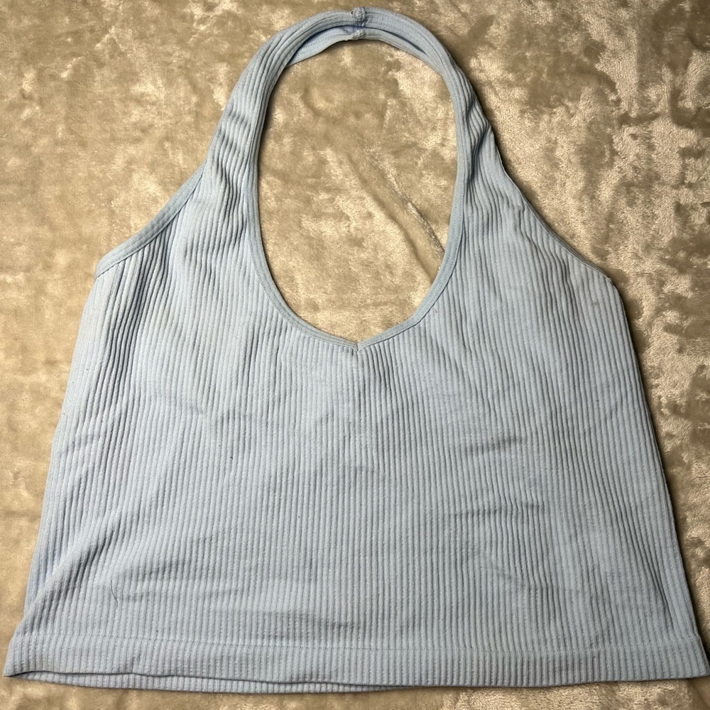 Light Blue Halter Top